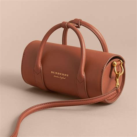 Burberry The Small Dk88 Barrel Bag Tan in Brown 